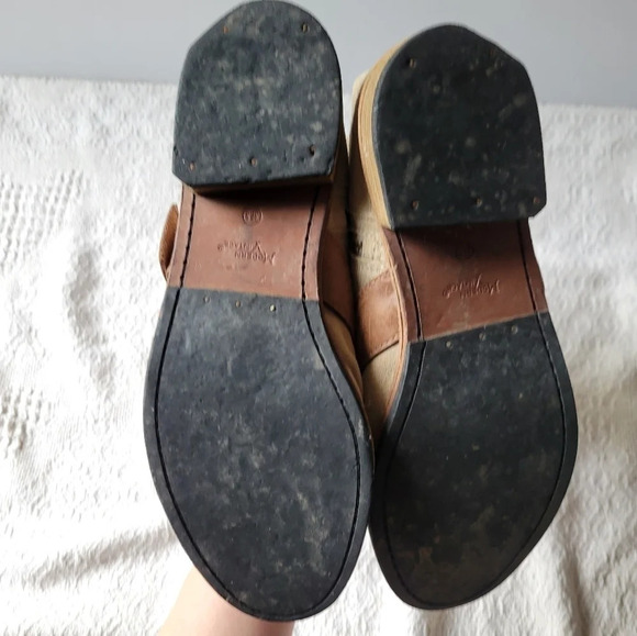 Modern Vintage Slouched Over the Ankle Zip up Belted  Stacked Heel Boots - Picture 8 of 13